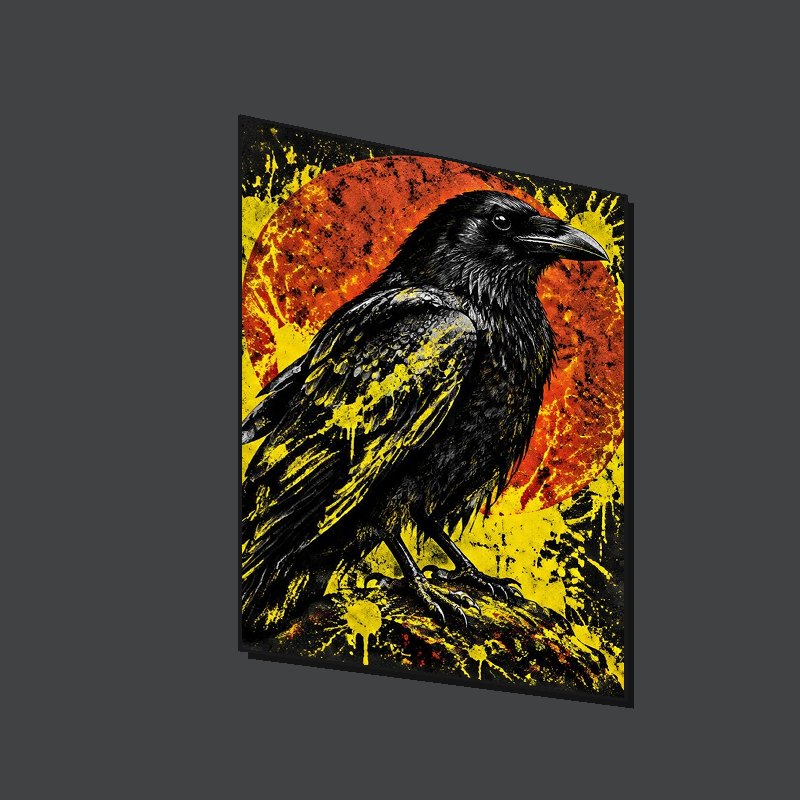 RAVEN FREQUENCY - Art Puzzle - Side view