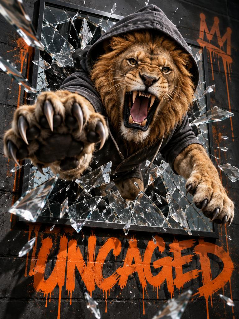 UNCAGED - Canvas Art Print - Flat artwork