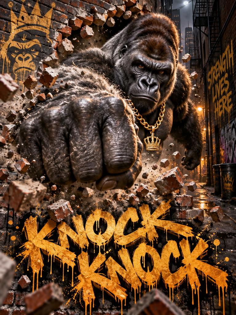 KNOCK KNOCK - Canvas Art Print