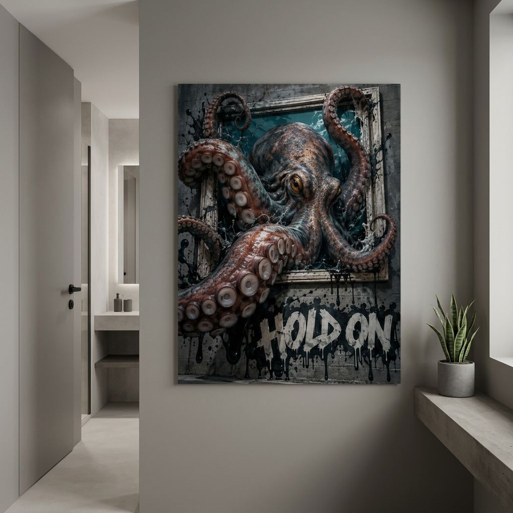 HOLD ON - Canvas Art Print