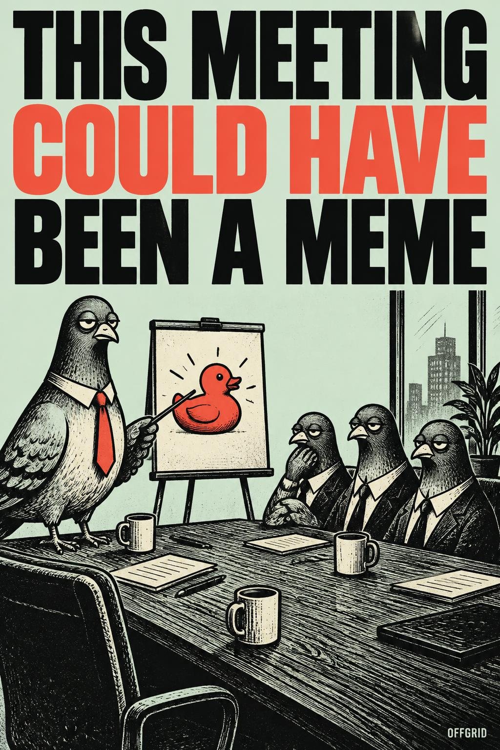 THIS MEETING COULD HAVE BEEN A MEME · Fleece Blanket