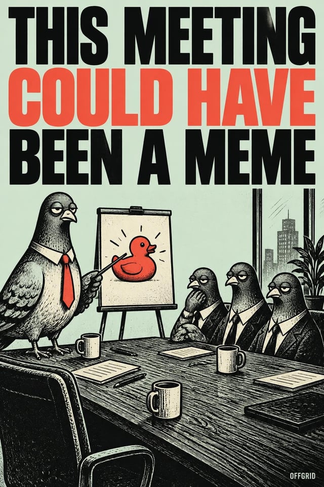 THIS MEETING COULD HAVE BEEN A MEME · Art Puzzle