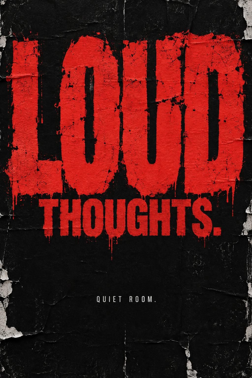 LOUD THOUGHTS · Accent Rug - Flat artwork