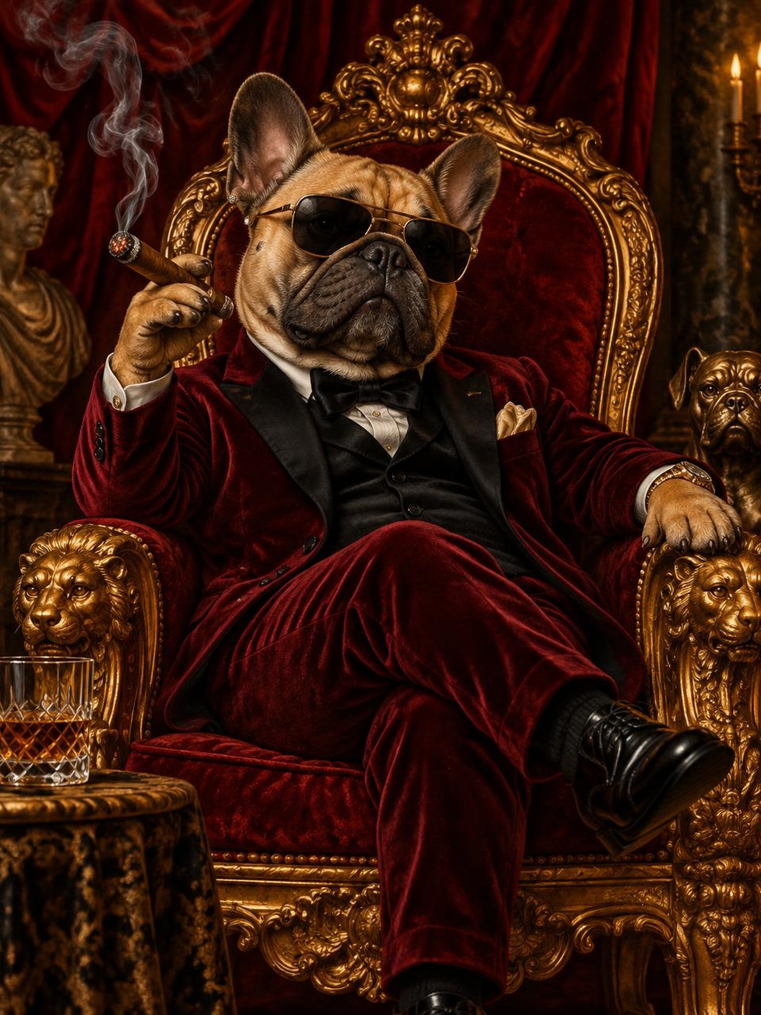 THE DOGFATHER - Canvas - Flat artwork