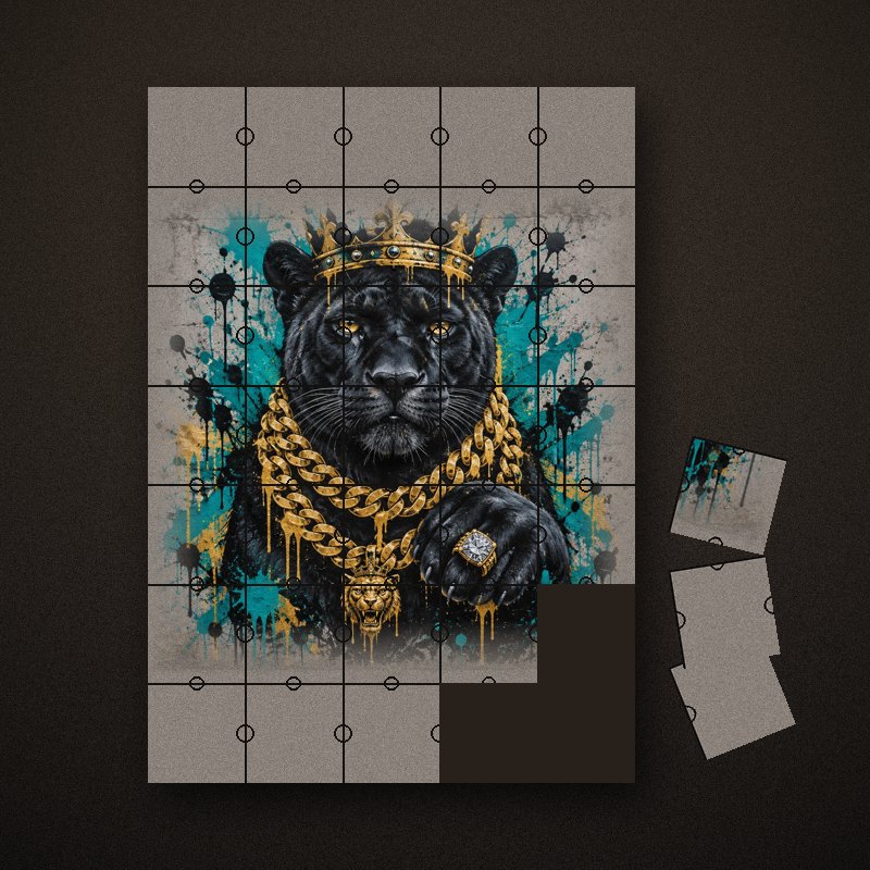 GILDED PANTHER - Art Puzzle