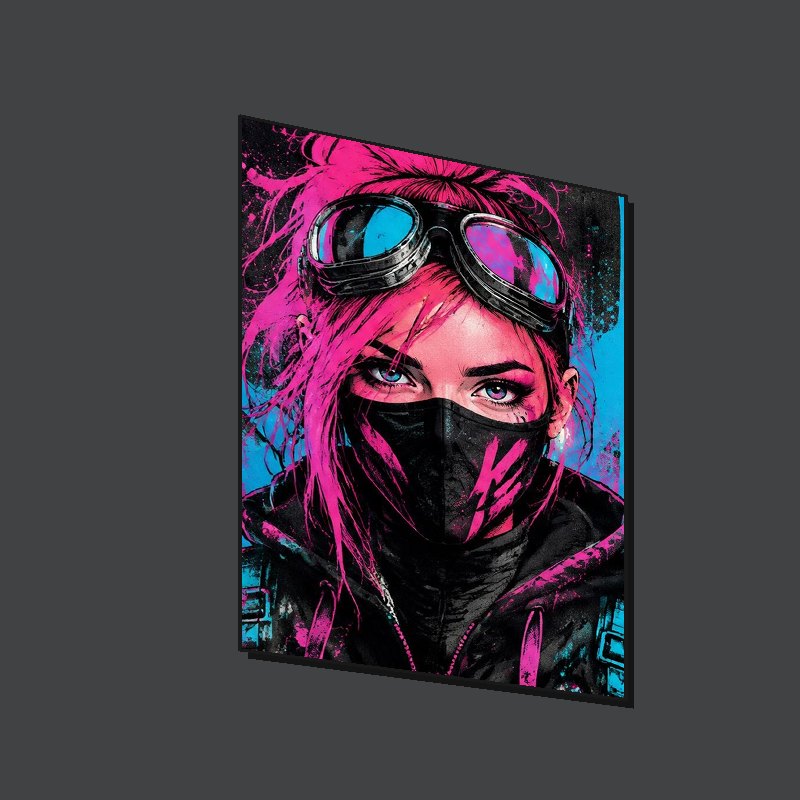 PINK RIOT - Art Puzzle - Side view