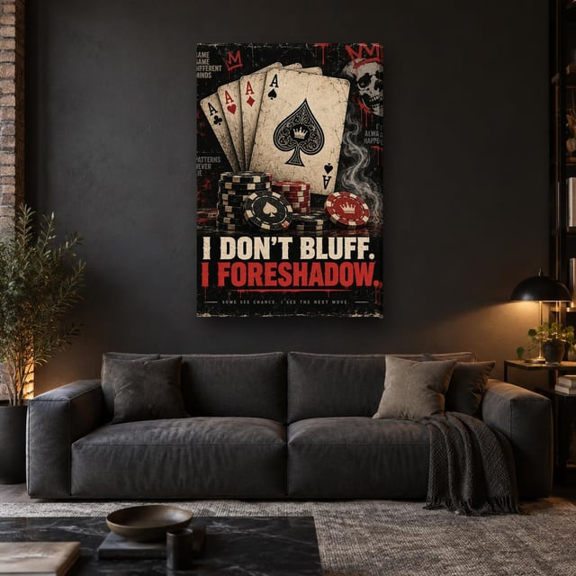 I DON'T BLUFF - Canvas