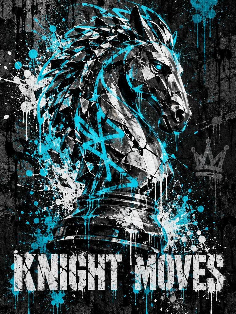 KNIGHT MOVES · Art Puzzle - Flat artwork