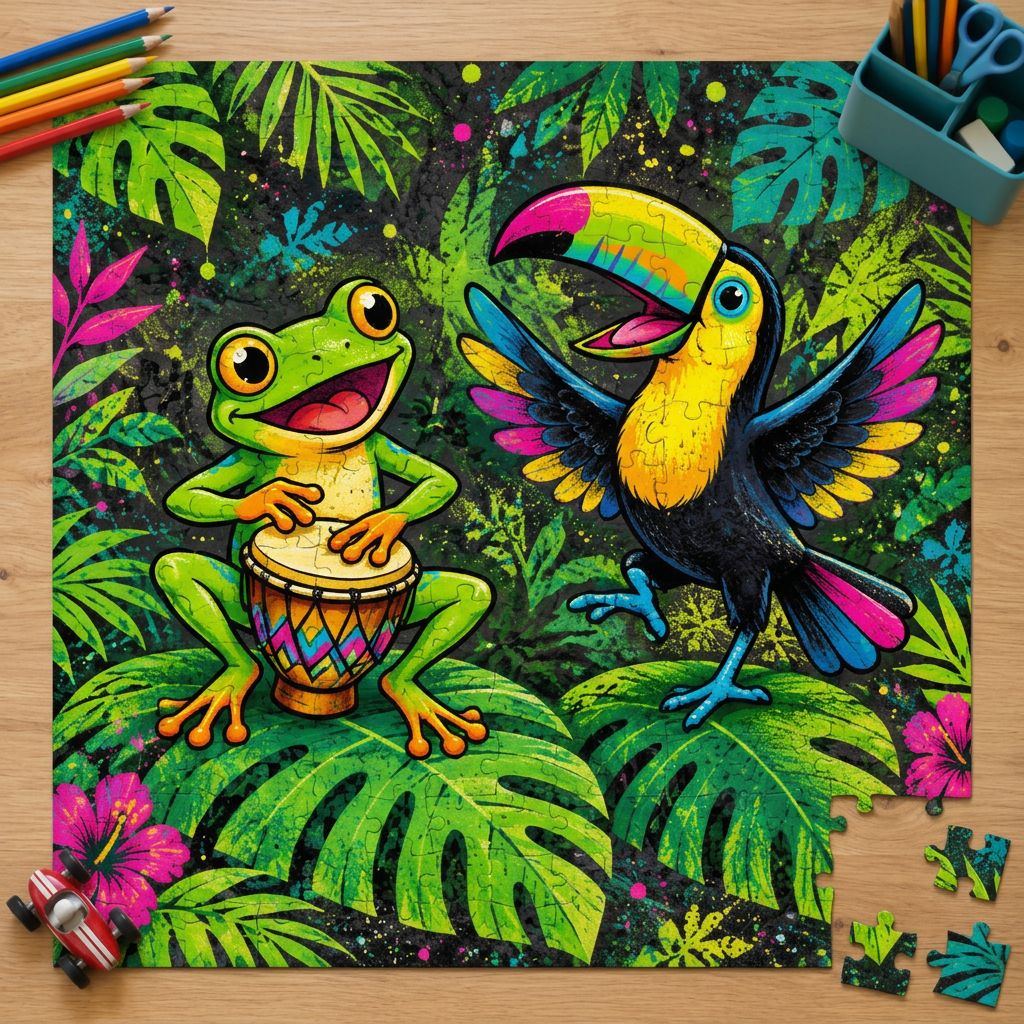 JUNGLE JAM - Art Puzzle
