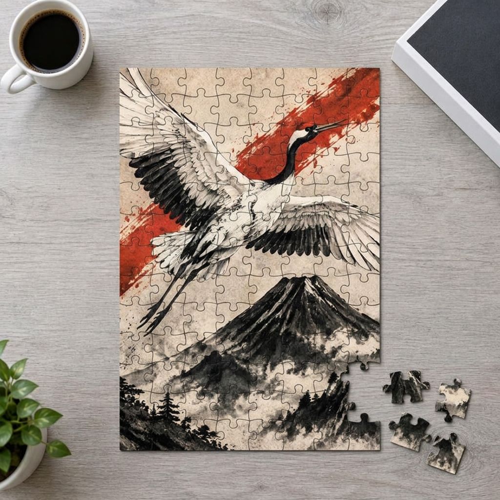 SILENT CRANE - Art Puzzle
