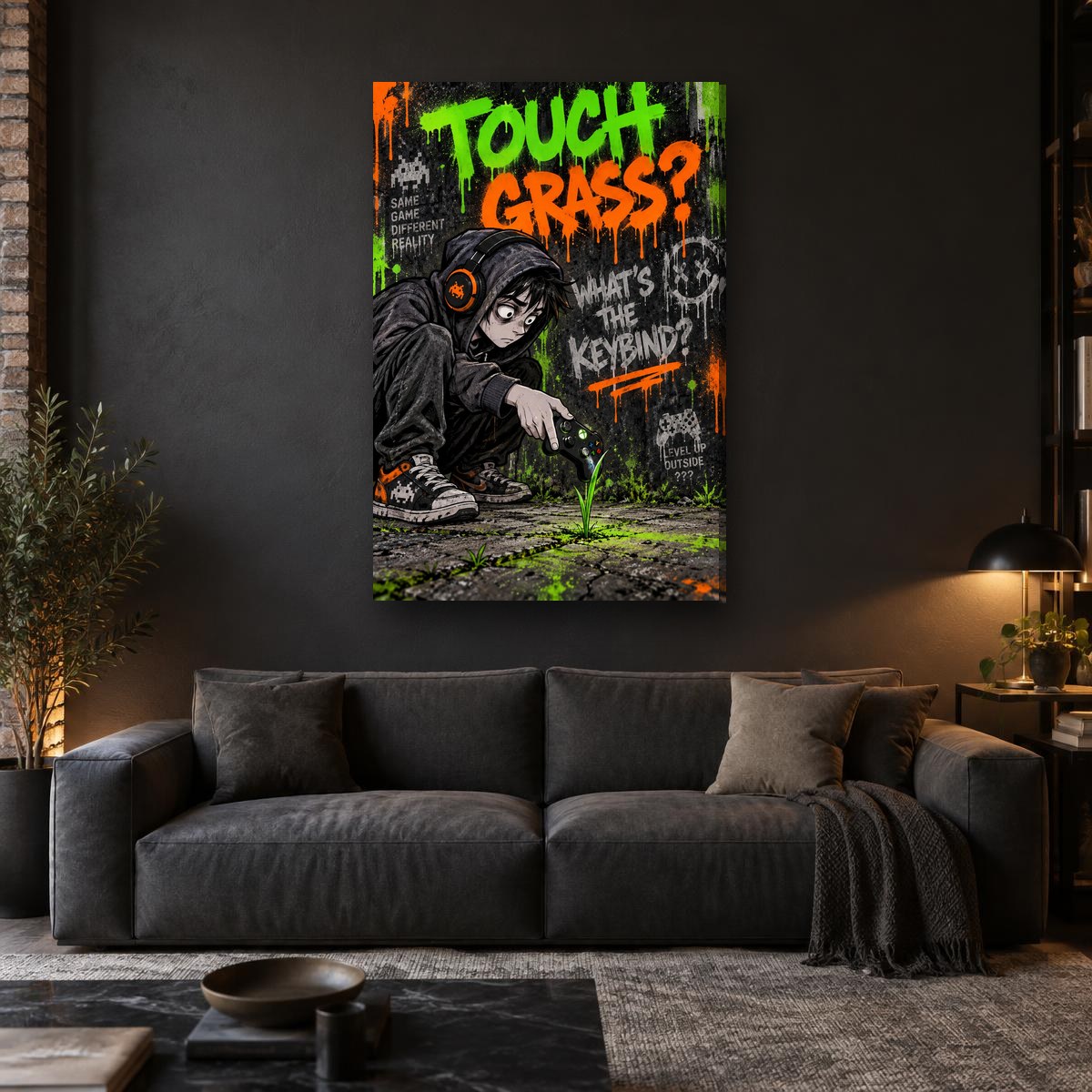 TOUCH GRASS? - Canvas - In the room