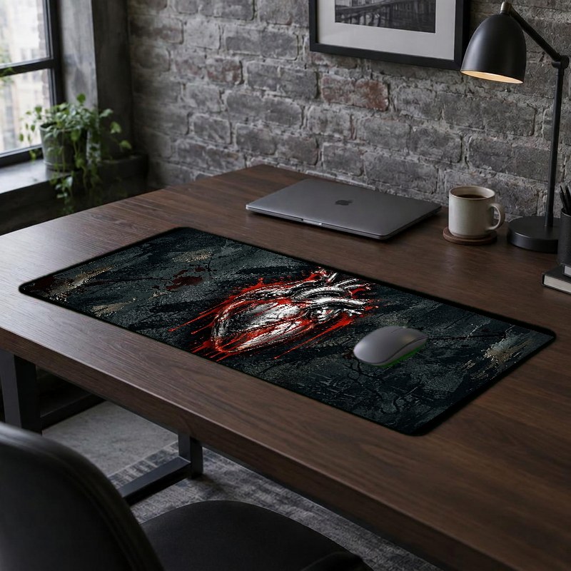 STEEL HEART - XXL Desk Mat