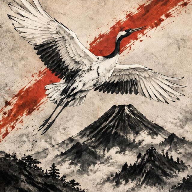 SILENT CRANE - Art Puzzle