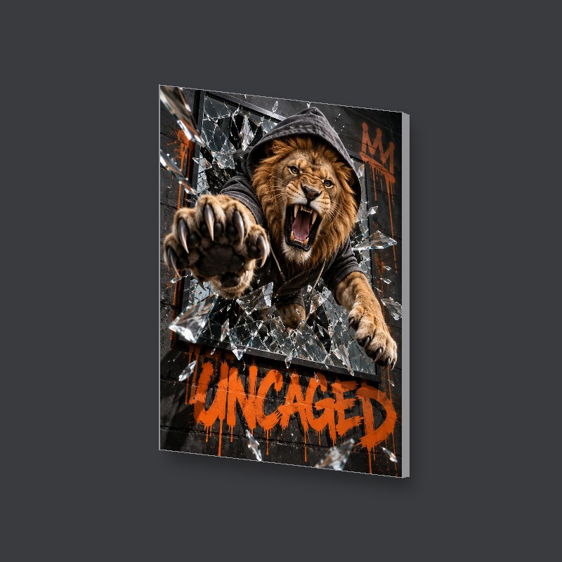UNCAGED - Canvas Art Print - Side view