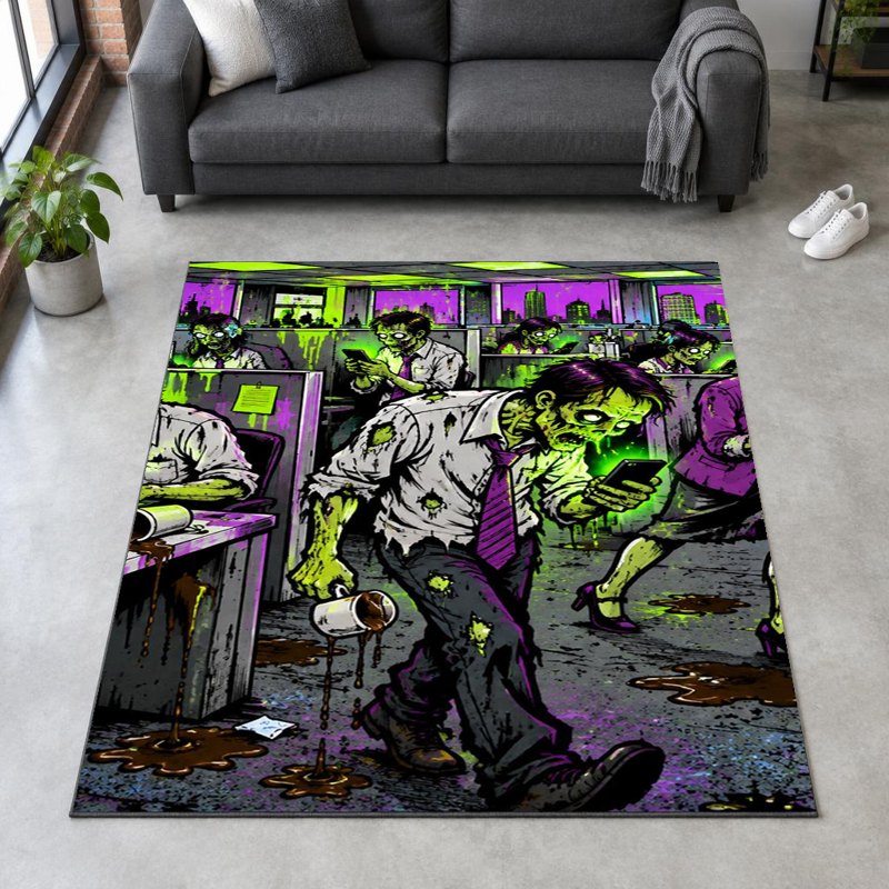 OFFICE ZOMBIES - Accent Rug - In the room