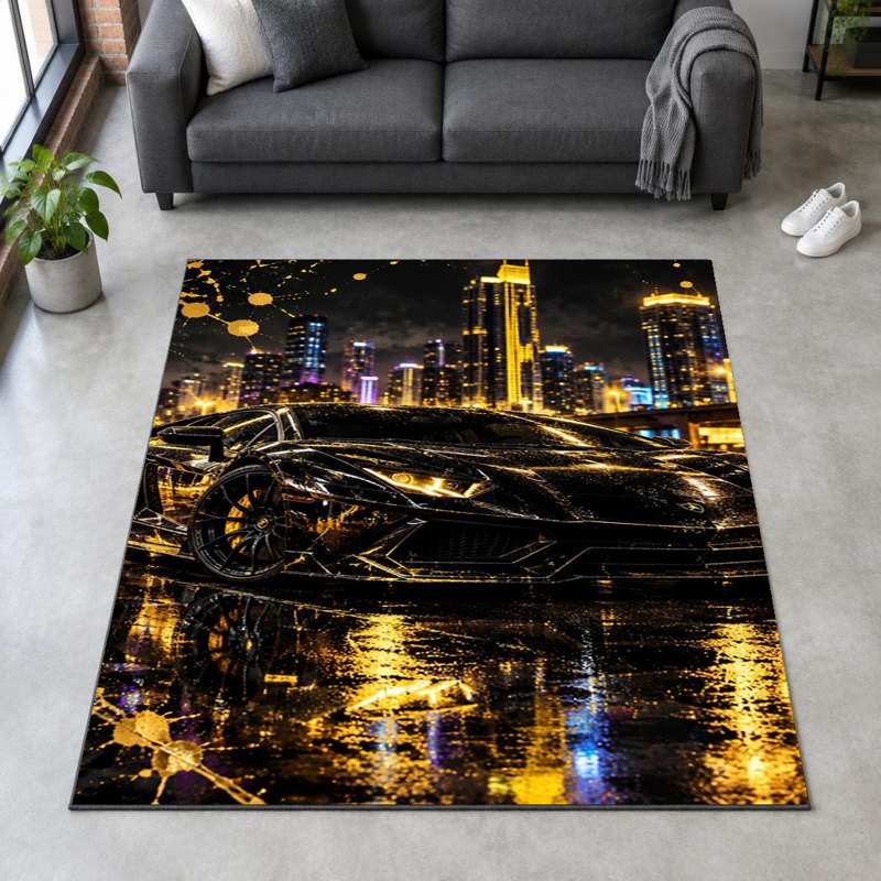 MIDNIGHT SUPERCAR - Accent Rug