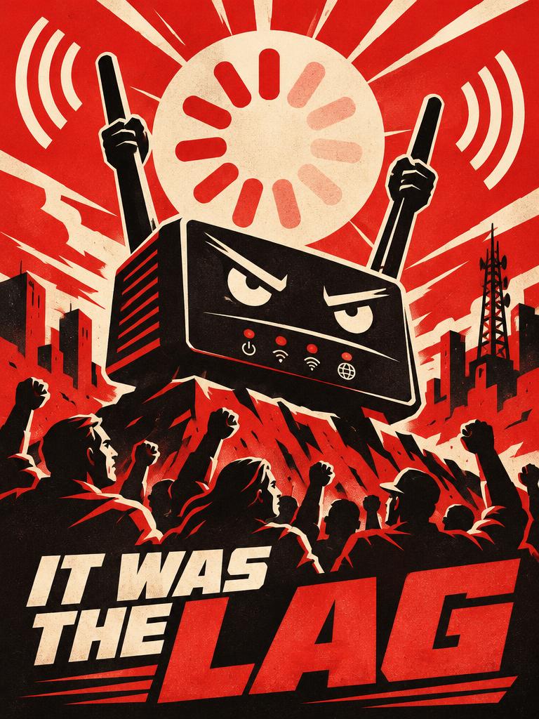 IT WAS THE LAG · Wall Tapestry