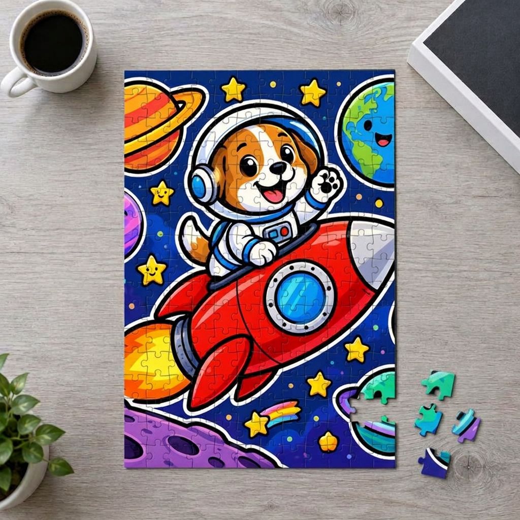 ROCKET PUP - Art Puzzle