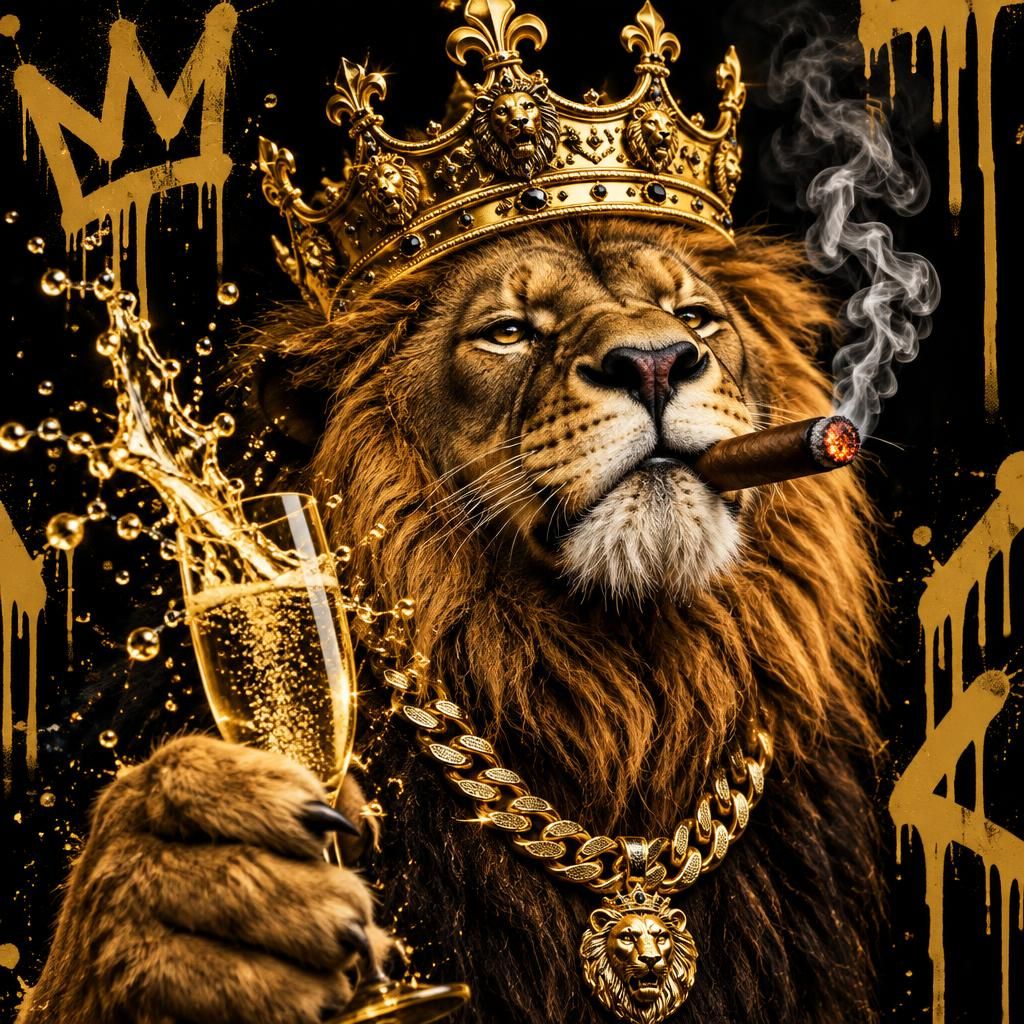 CHAMPAGNE LION