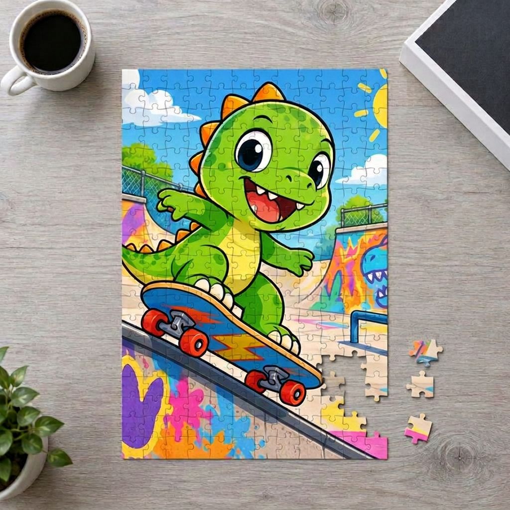 DINO SKATER - Art Puzzle