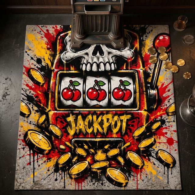 JACKPOT SKULL - Accent Rug