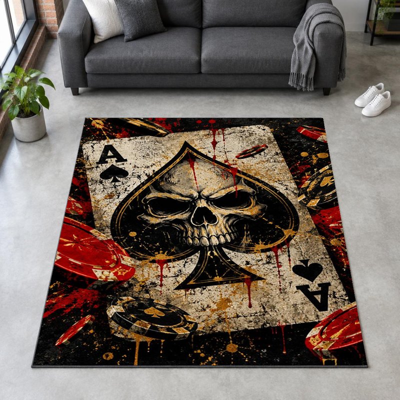 ACE SKULL - Accent Rug