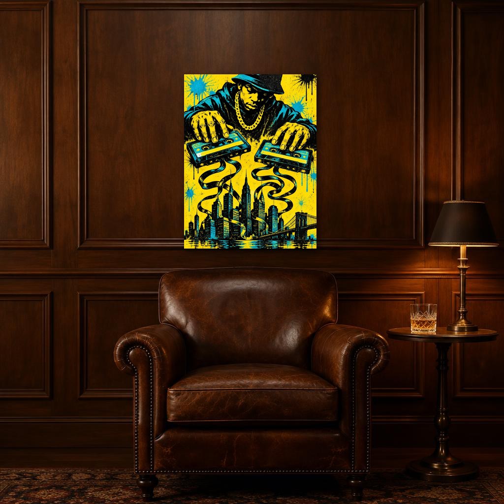 TAPE CITY - Stretched Canvas