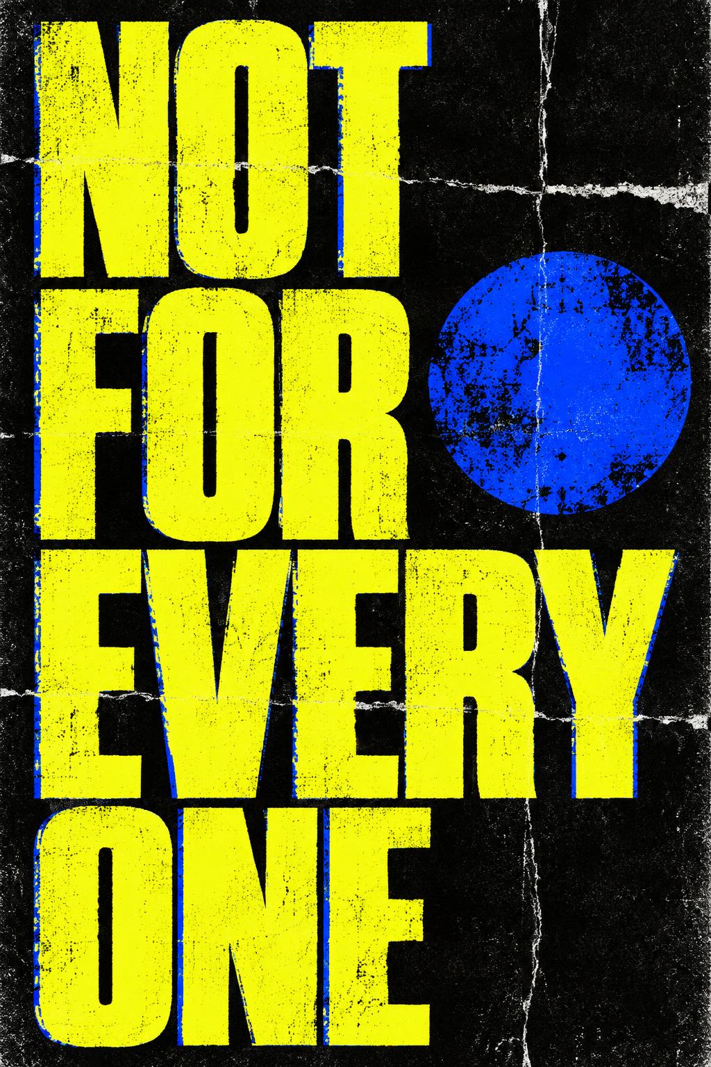 NOT FOR EVERYONE · Fleece Blanket - Flat artwork