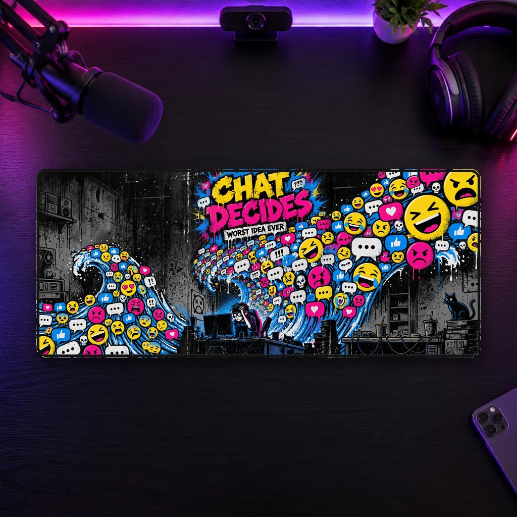 CHAT DECIDES - XXL Desk Mat
