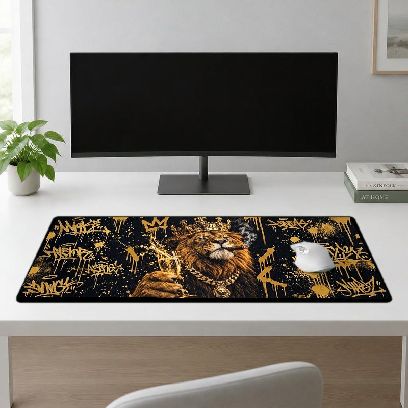 CHAMPAGNE LION - XXL Desk Mat