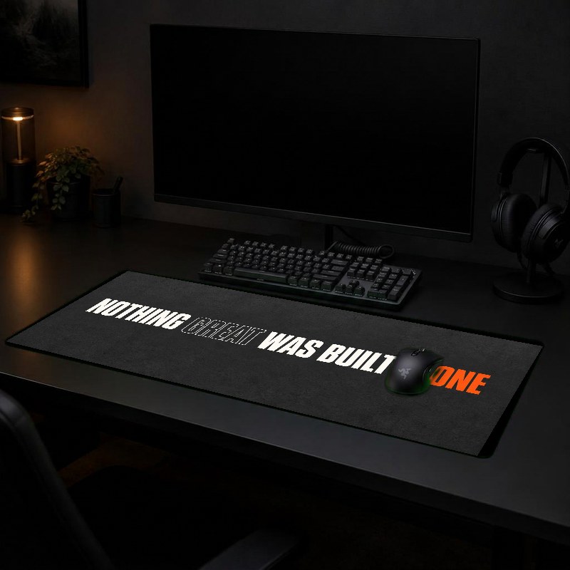 NOTHING ALONE - XXL Desk Mat