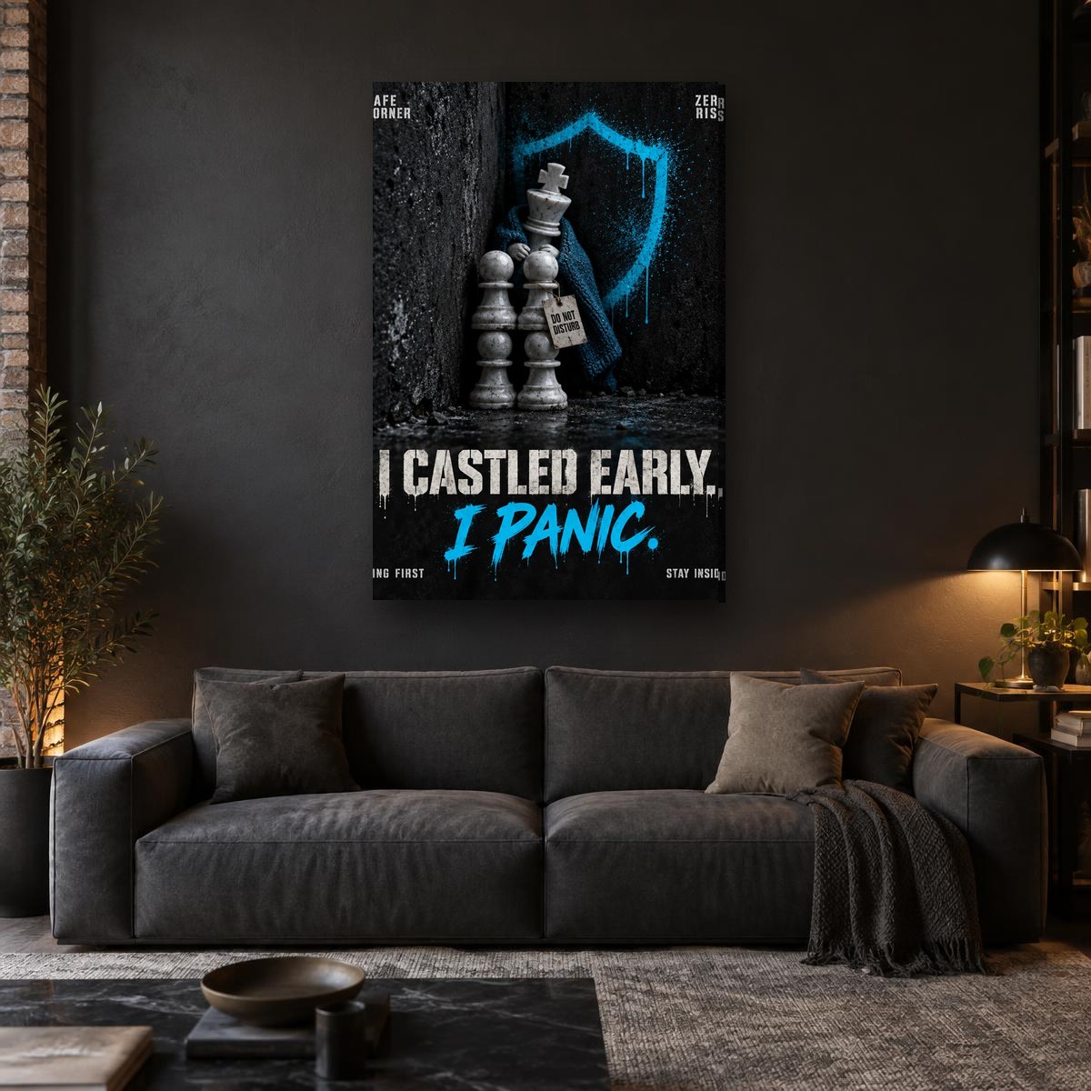 I CASTLED EARLY. I PANIC. - Canvas - In the room