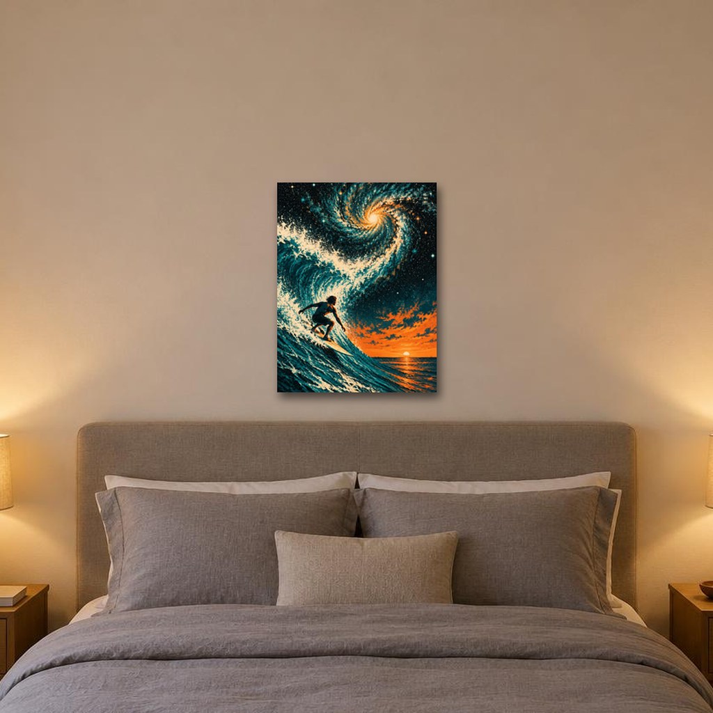 SKY CURL - Stretched Canvas