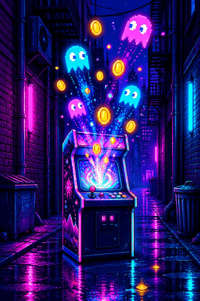 ARCADE GHOST · Fleece Blanket