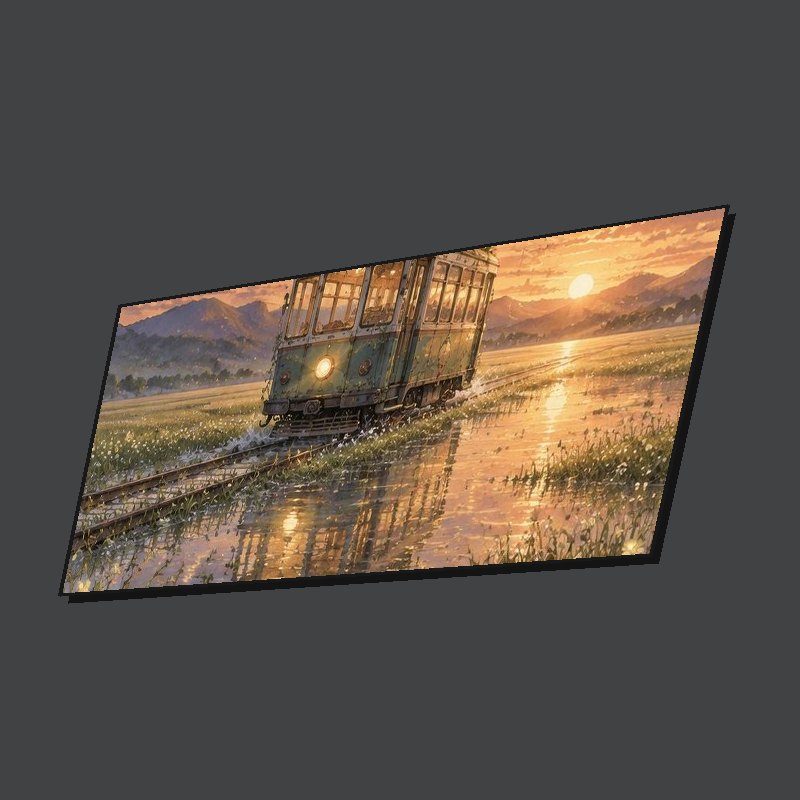 LAST TRAM - XXL Desk Mat - Side view