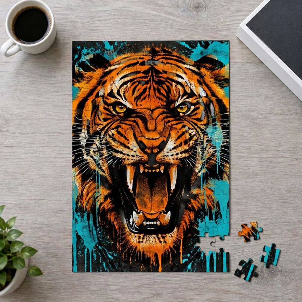 TIGER STATIC - Art Puzzle