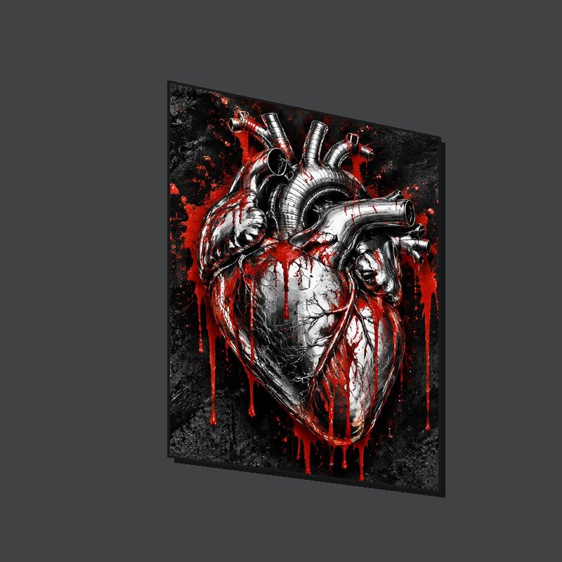 STEEL HEART - Art Puzzle - Side view