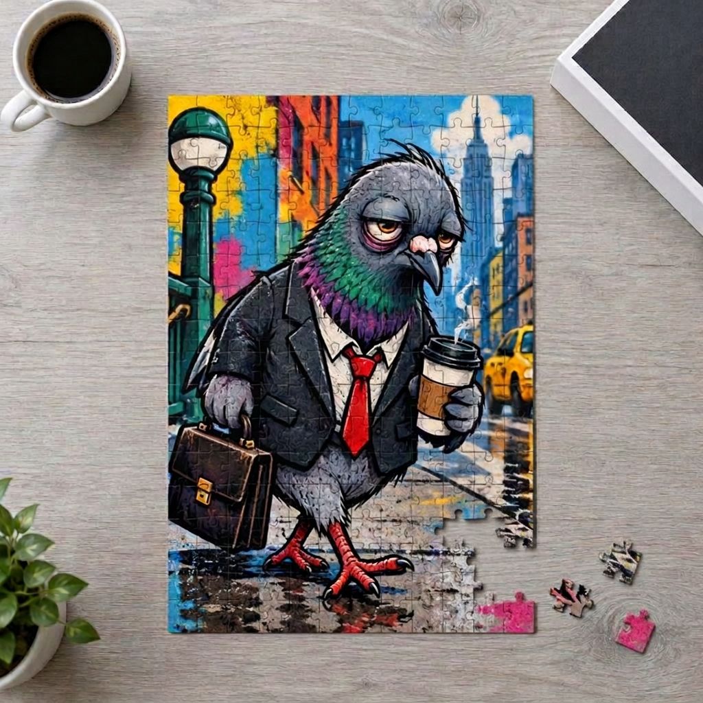 MONDAY PIGEON - Art Puzzle