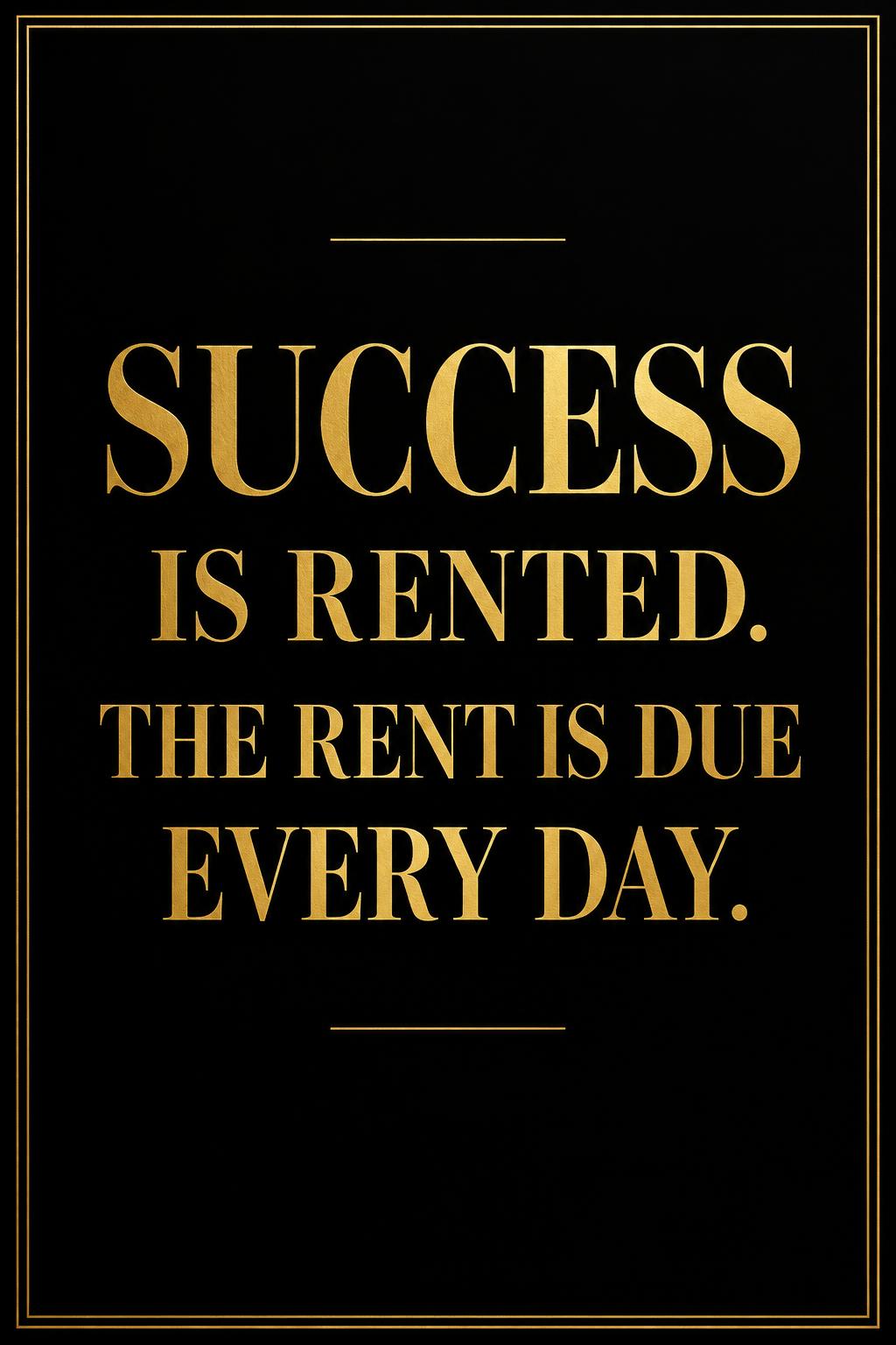 SUCCESS IS RENTED · Fleece Blanket