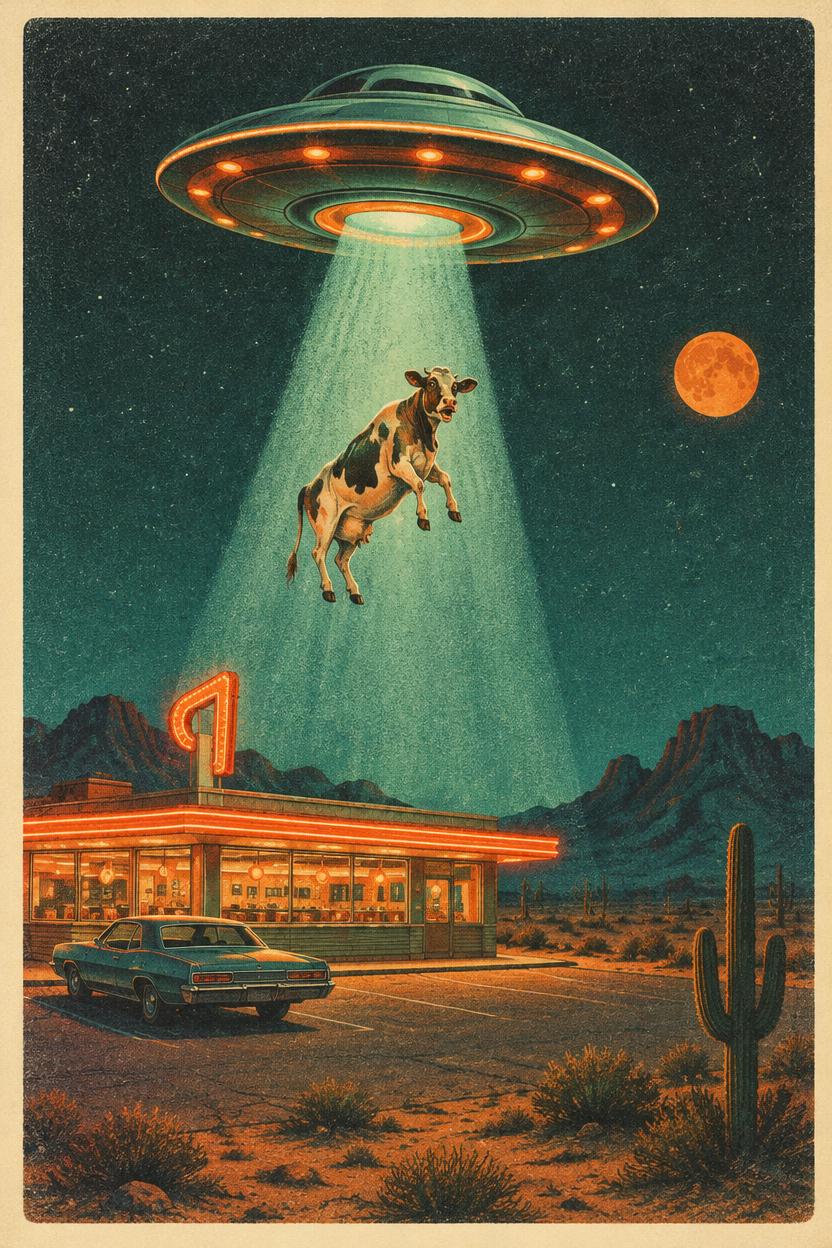 UFO DINER - Canvas
