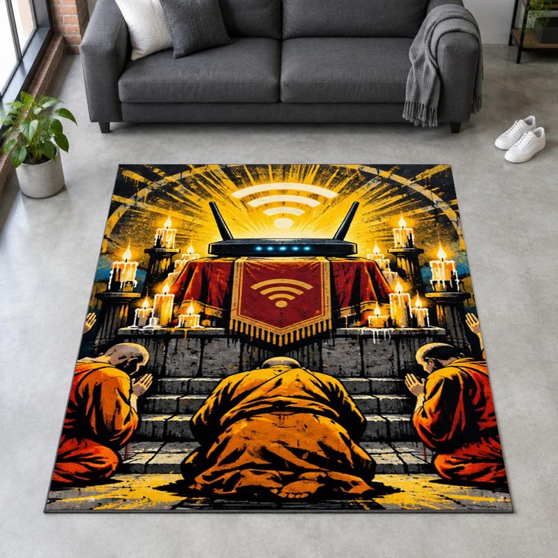 WIFI WORSHIP - Accent Rug