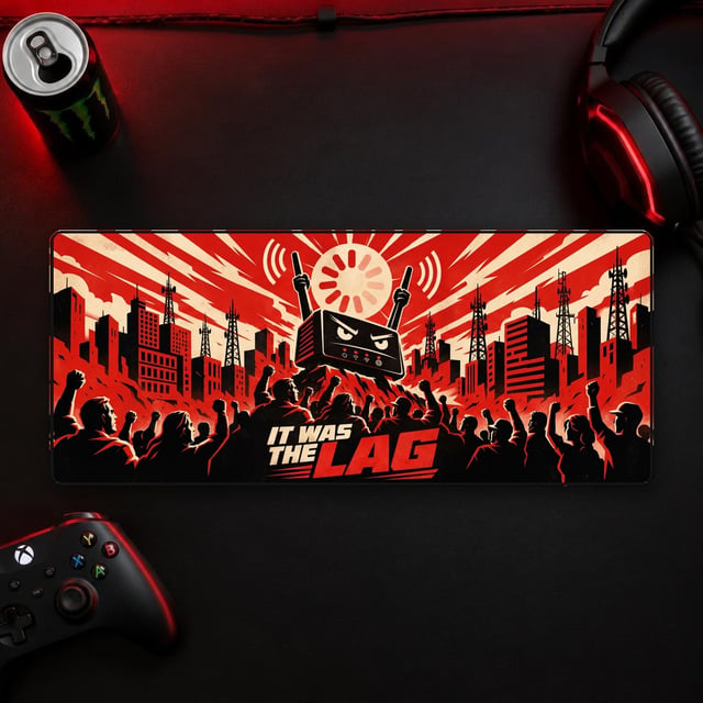 IT WAS THE LAG - XXL Desk Mat