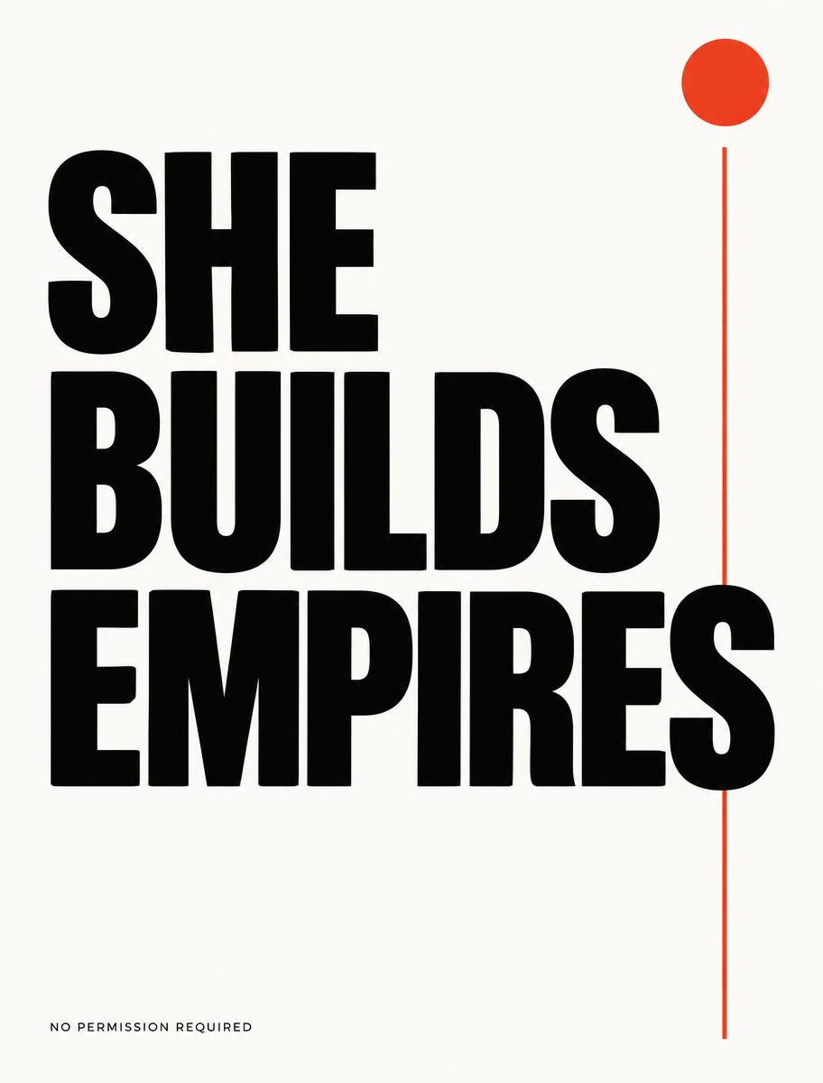 SHE BUILDS EMPIRES · Wall Tapestry