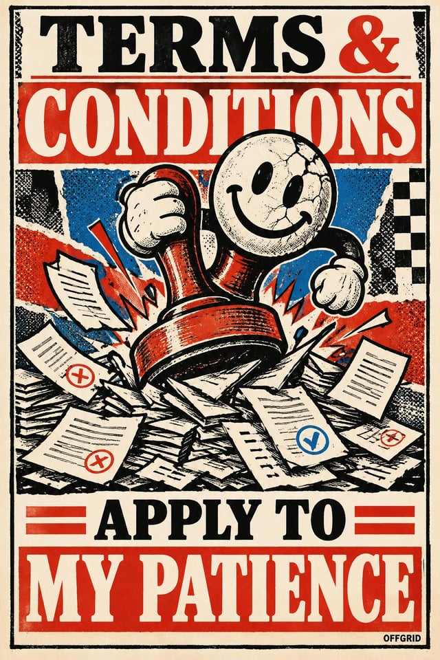 TERMS & CONDITIONS APPLY TO MY PATIENCE · Art Puzzle