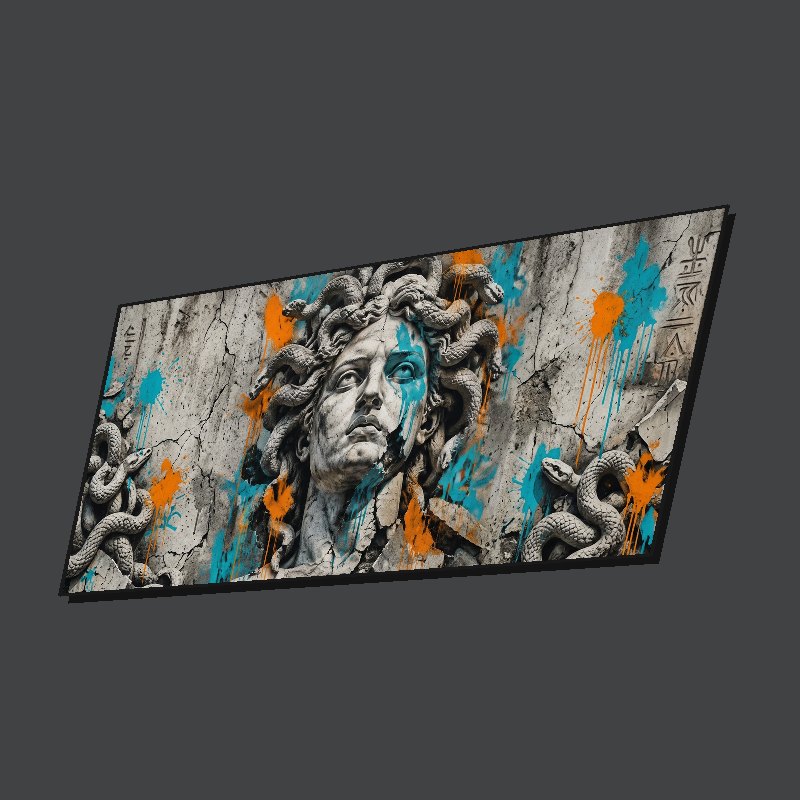 BROKEN MEDUSA - XXL Desk Mat - Side view