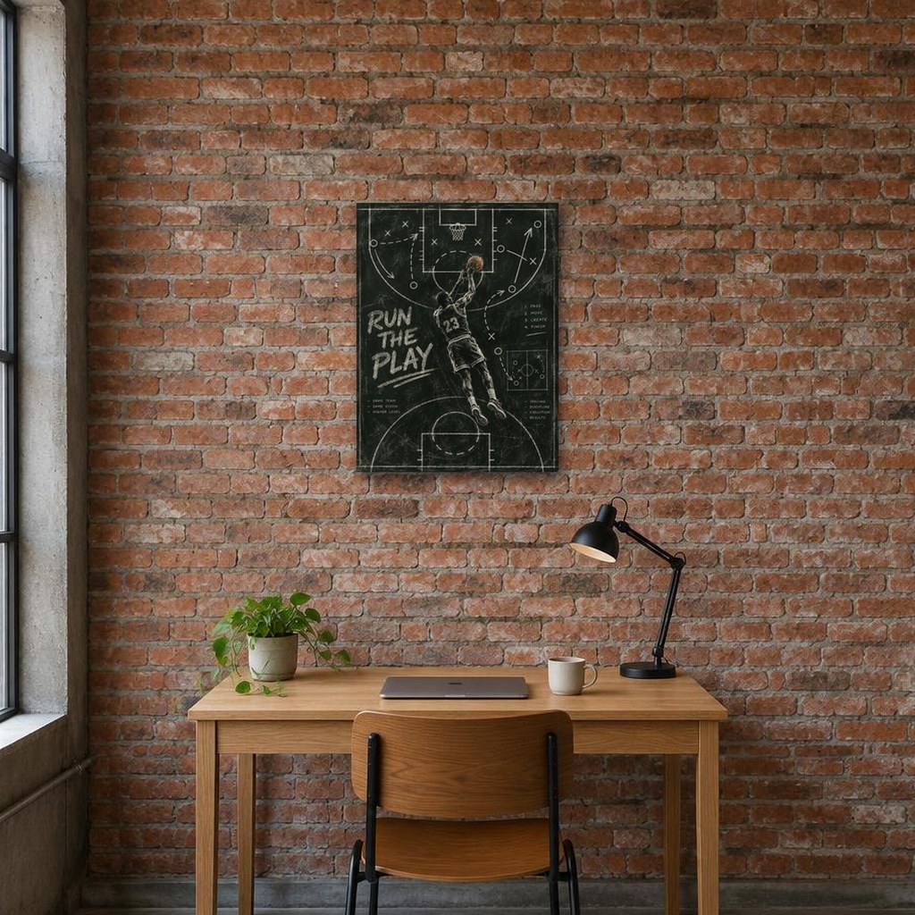 RUN THE PLAY - Stretched Canvas