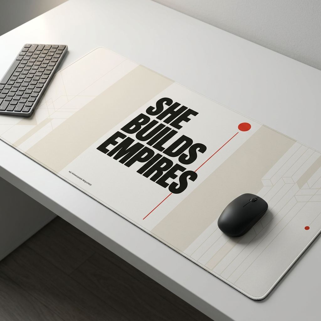 SHE BUILDS EMPIRES - XXL Desk Mat