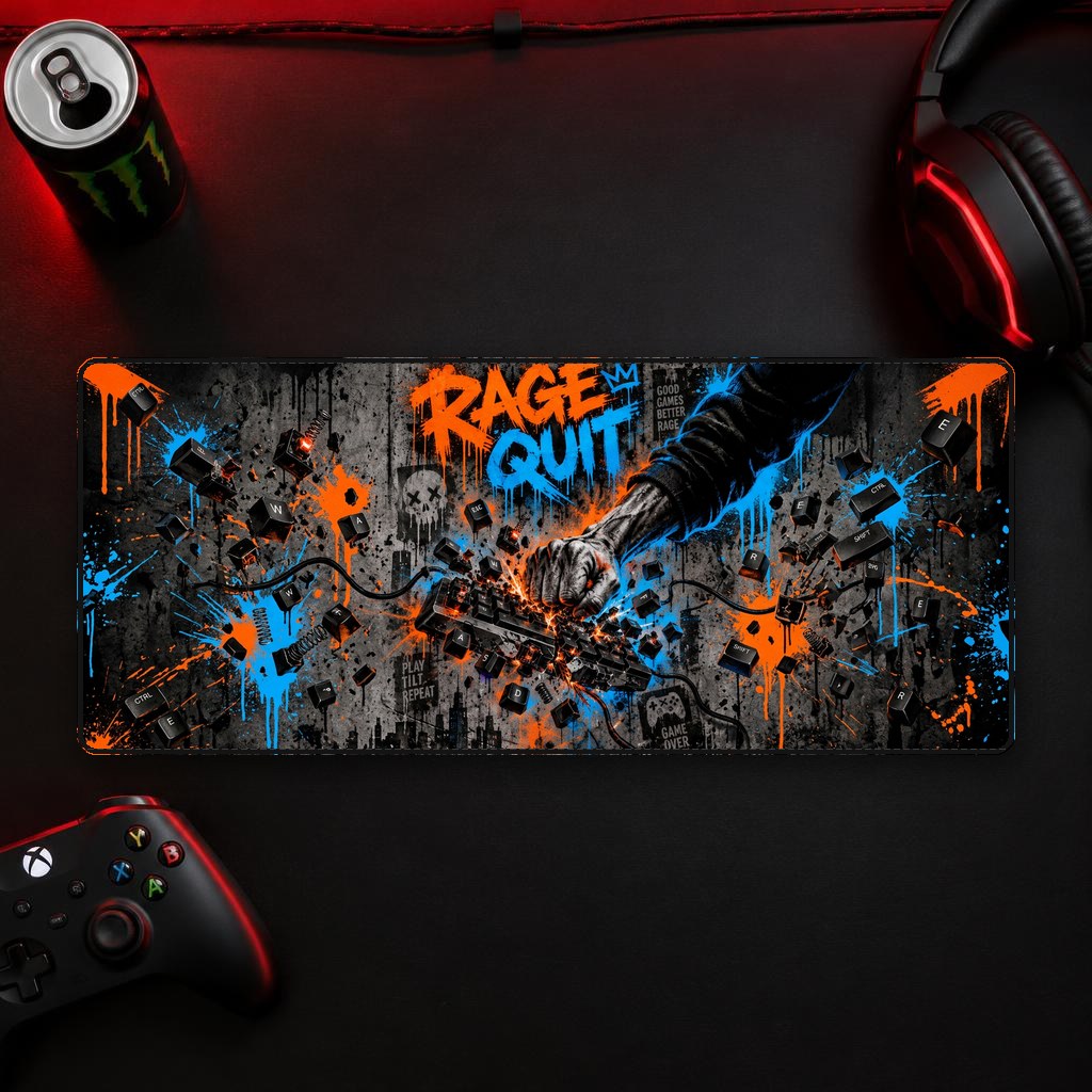 RAGE QUIT - XXL Desk Mat