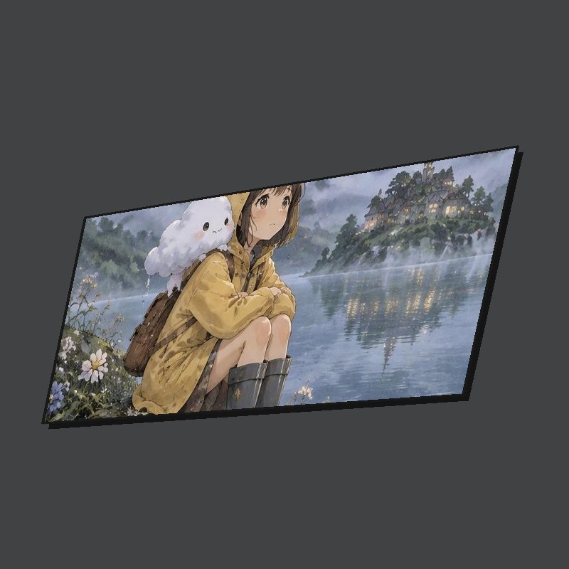 CLOUD FRIEND - XXL Desk Mat - Side view