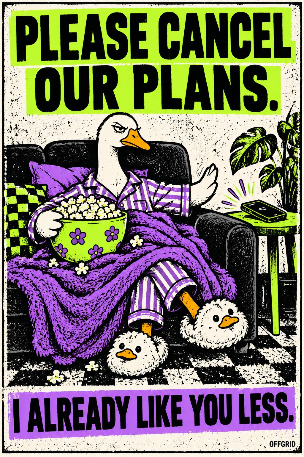 PLEASE CANCEL OUR PLANS - Canvas